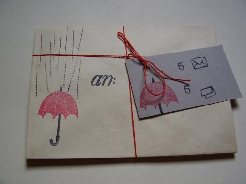 Briefset Regenwetter