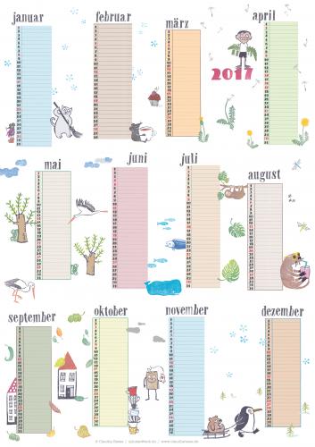 Wandkalender 2017 Wandkalender 2017